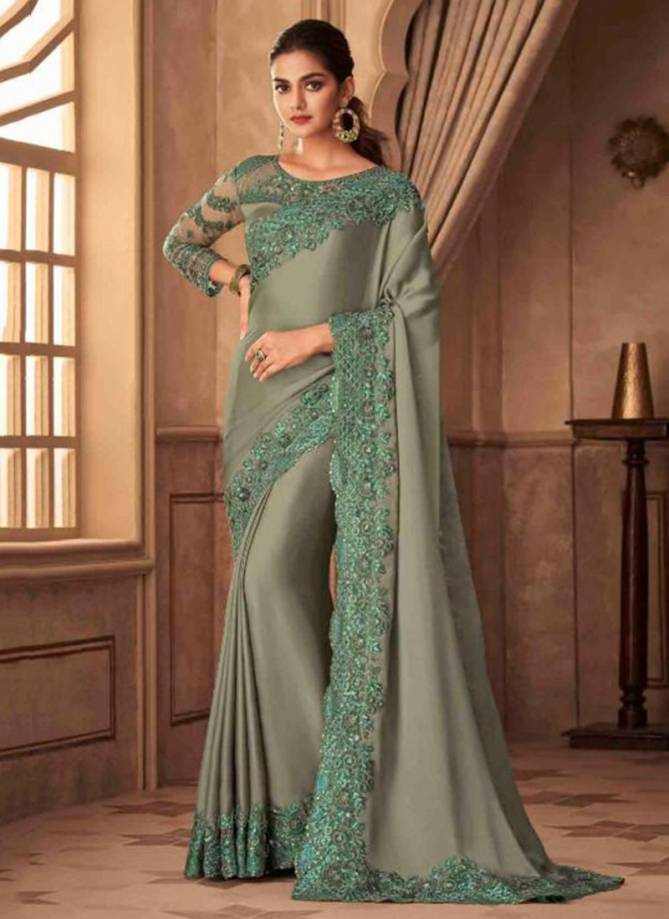 Anmol New Designer Party Wear Satin Silk Saree Collection
